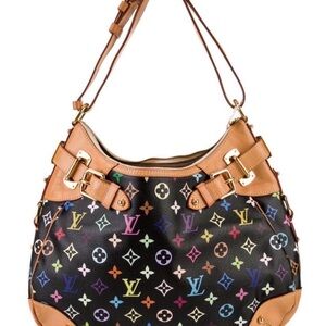334. Louis Vuitton Multicolor Monogram Greta, w/coa